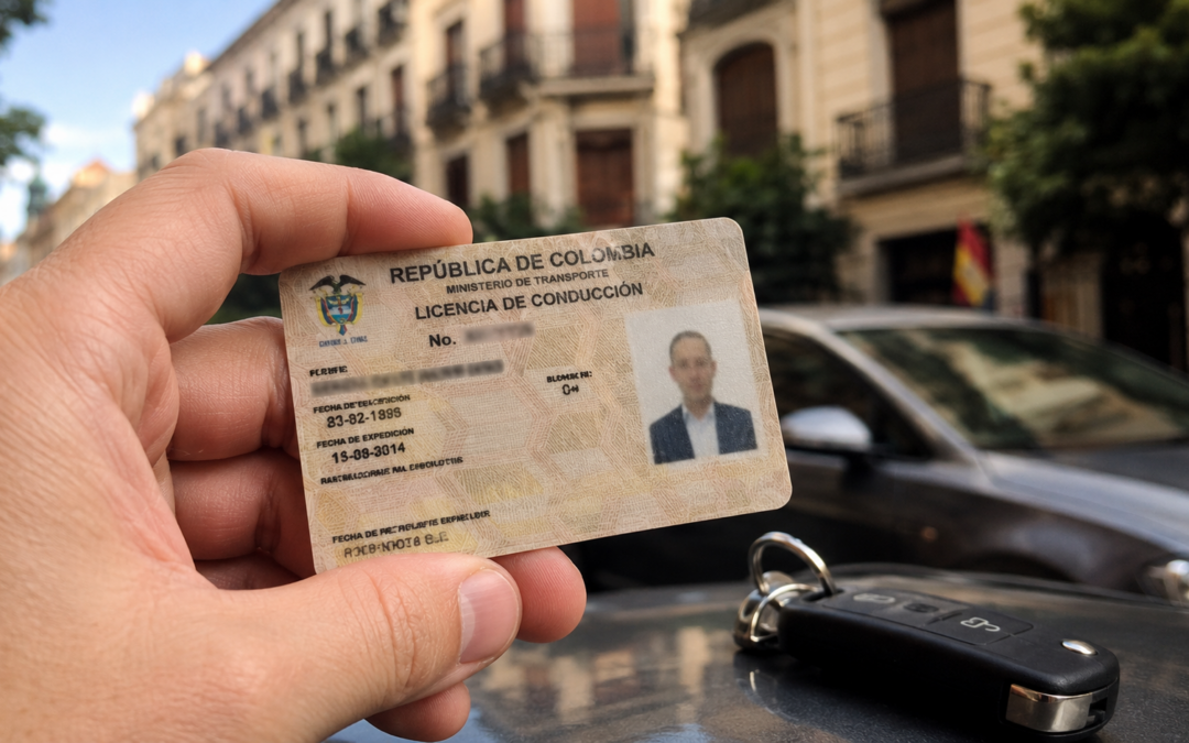 Canje de licencia de conducir colombiana en España: requisitos y errores frecuentes